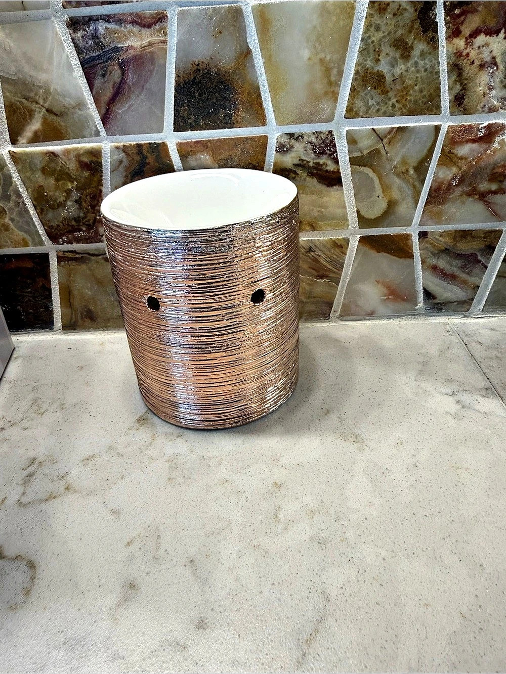 Scentsy Etched Core - Rose Gold Warmer